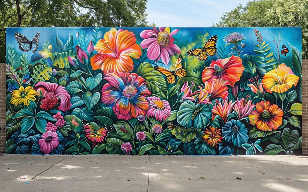 Fresque murale extérieur jardin : idées et inspirations pour peindre et décorer votre mur
