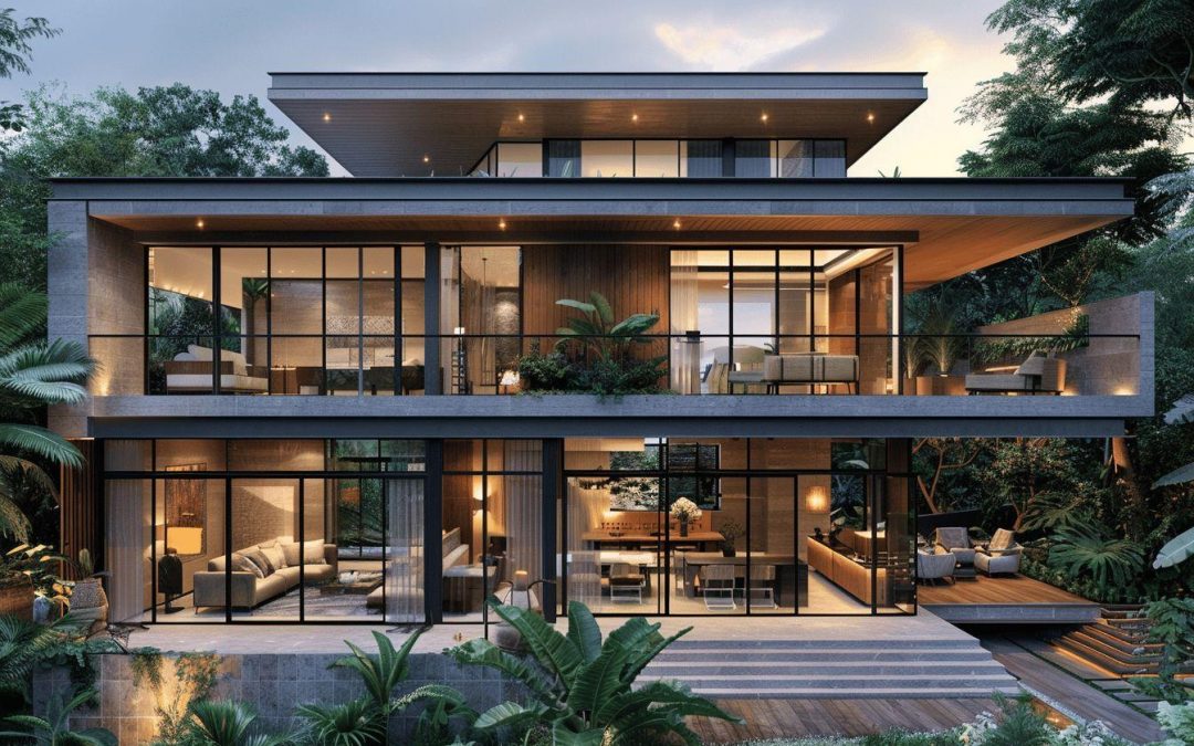 Plan de maison avec sous-sol pour terrain en pente : construction et aménagement