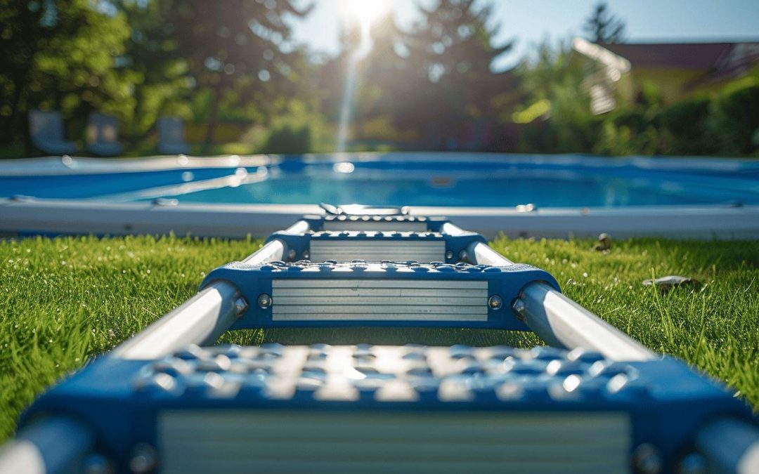 Escalier pour piscine hors sol à petit prix – modèles réglables pour tous types de bassins