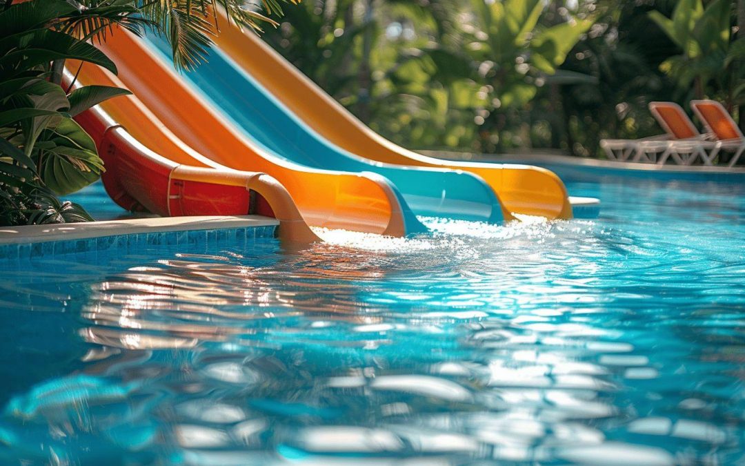 Toboggan pour piscine : équipement aquatique de qualité pour votre espace de baignade