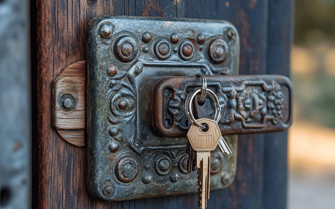 Serrure et accessoires pour porte d&rsquo;entrée de mobil home