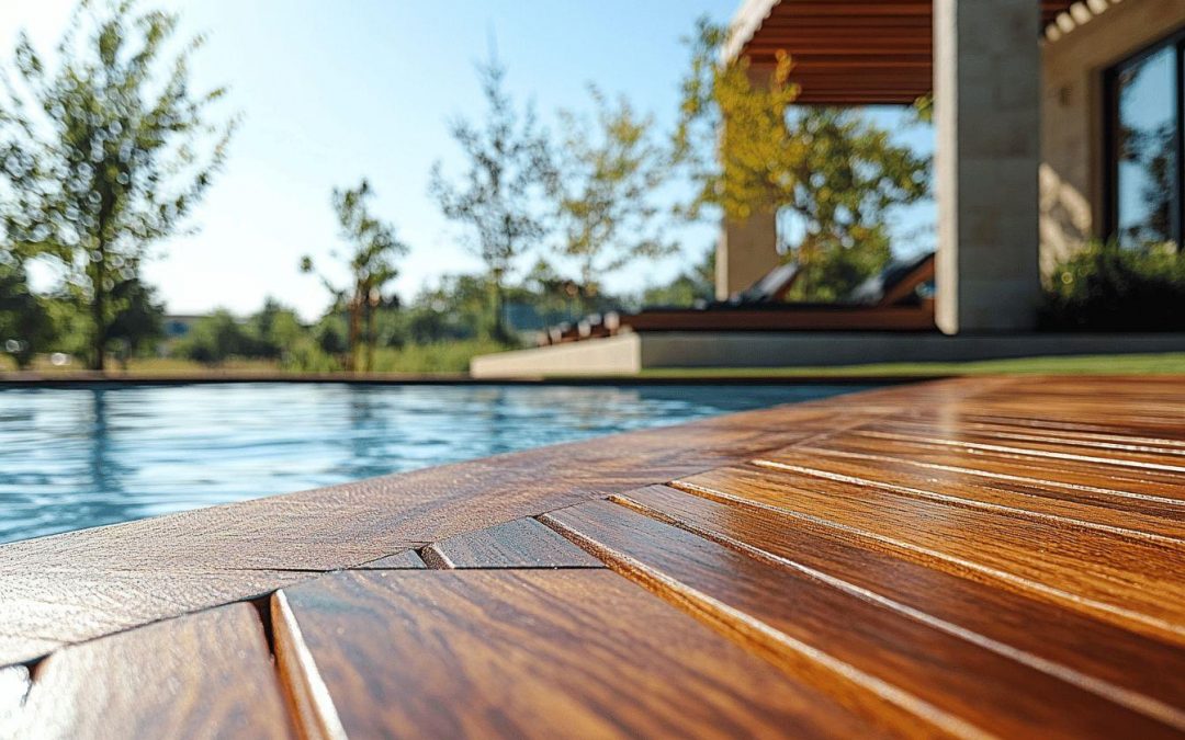 Margelle en bois pour piscine : guide de sélection des contours en bois exotique