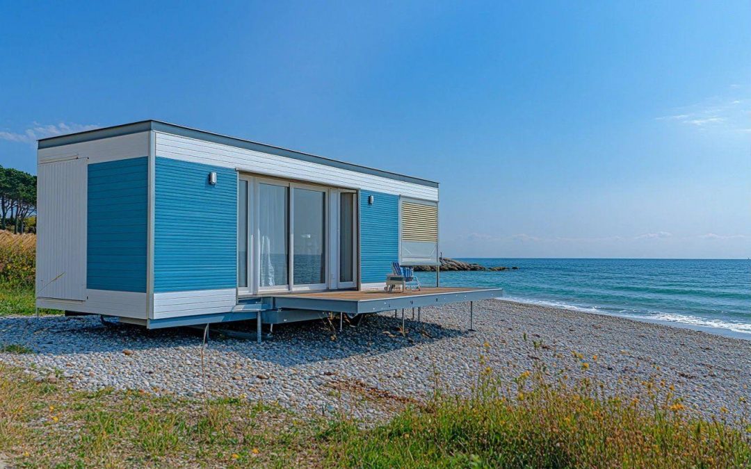 Mobil-home à vendre en bord de mer à Cabourg : camping Calvados près de la plage