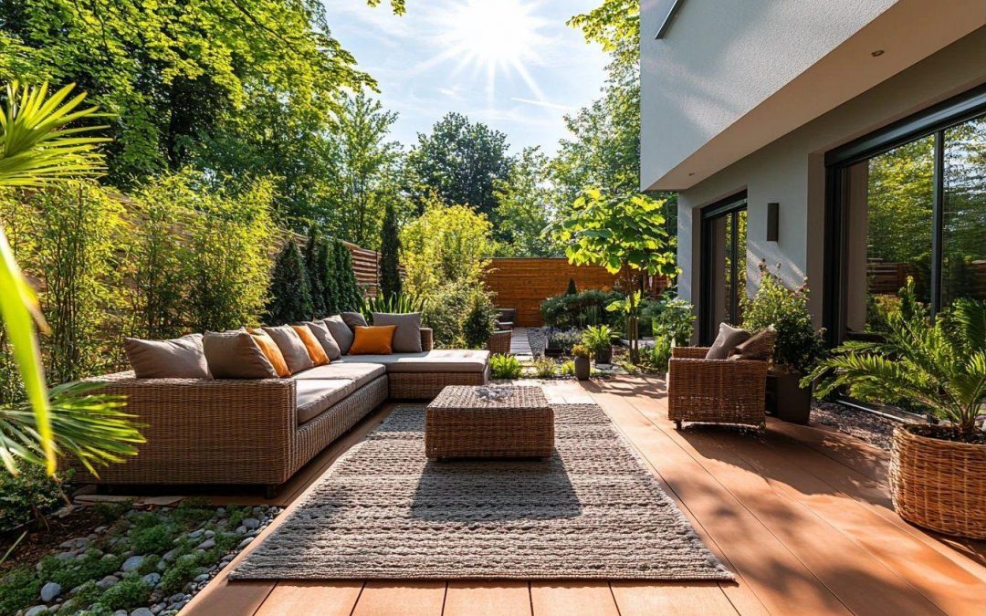 Aménagement extérieur pour terrasse et jardin à Haguenau : création et réalisation
