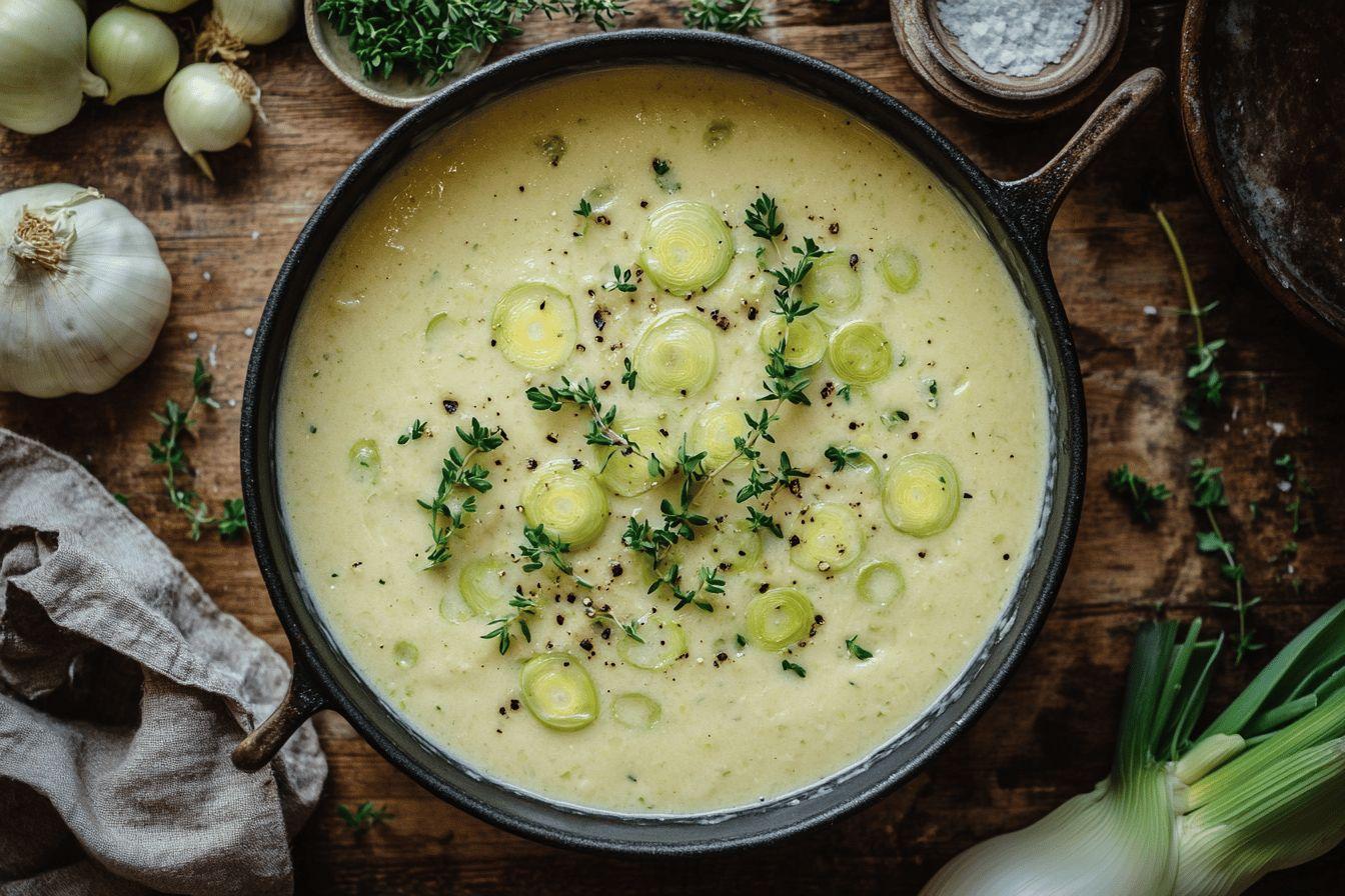 fondue de poireaux