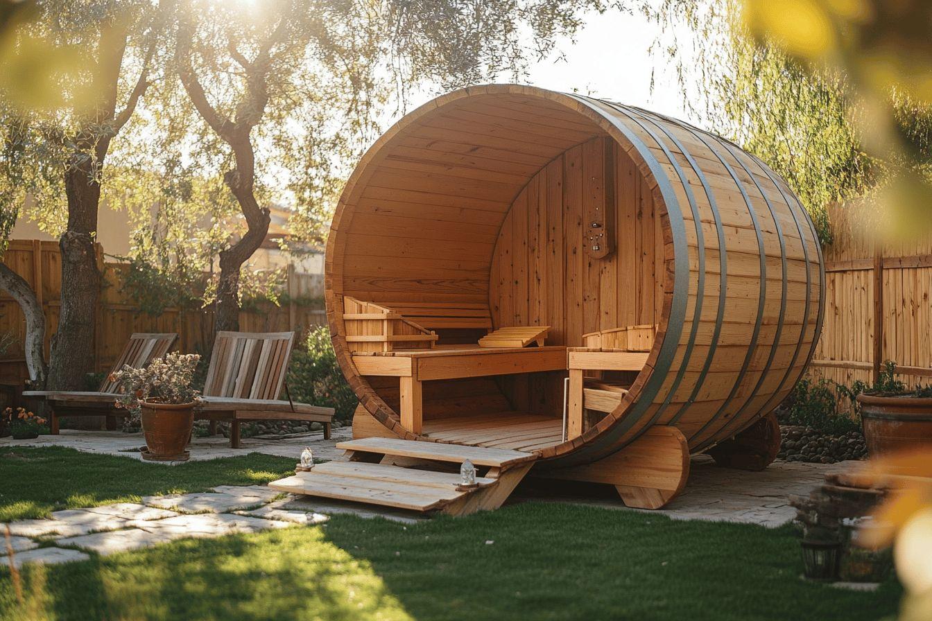 sauna tonneau extérieur