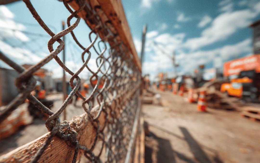 Portail de chantier grillagé battant ou coulissant pour clôture temporaire