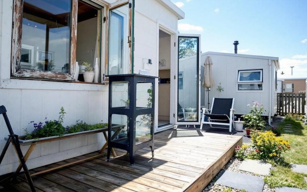 Terrasse pour mobil home d&rsquo;occasion pas cher : vente et installation