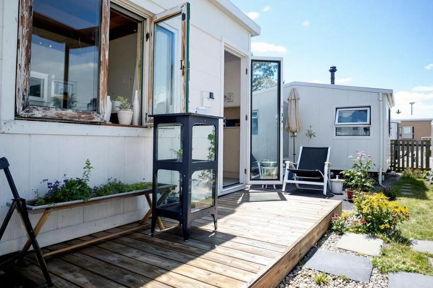 terrasse pour mobil home occasion