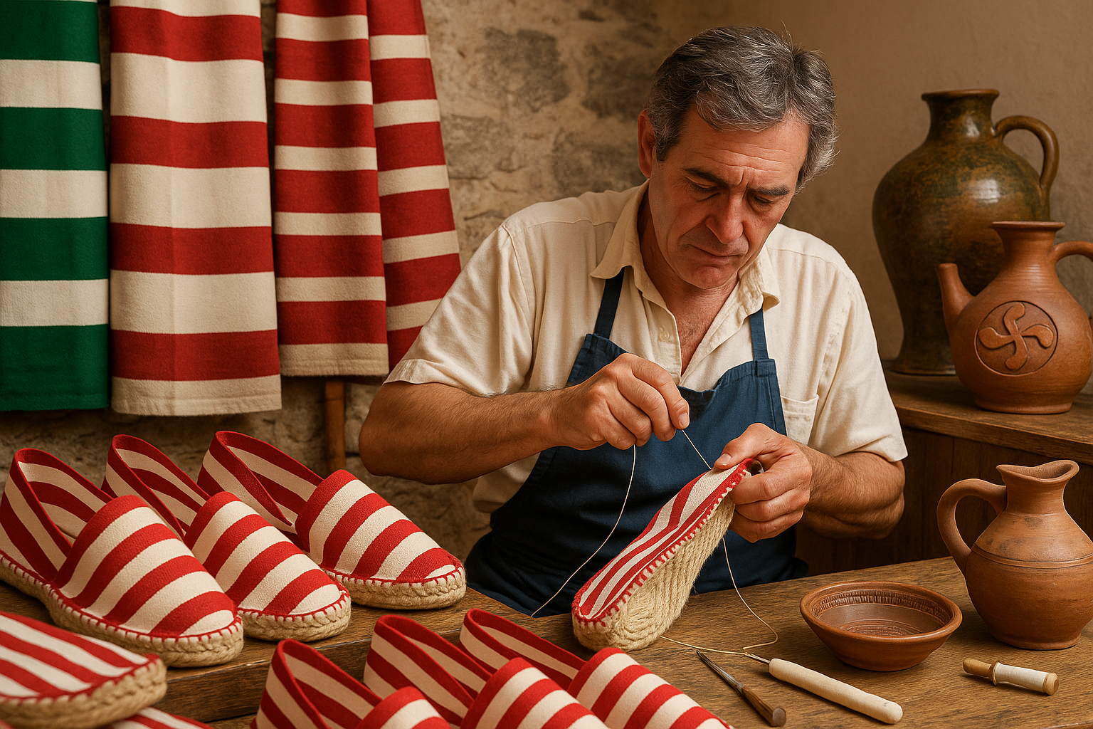 Espadrille du pays basque et Merkatu blog basque 