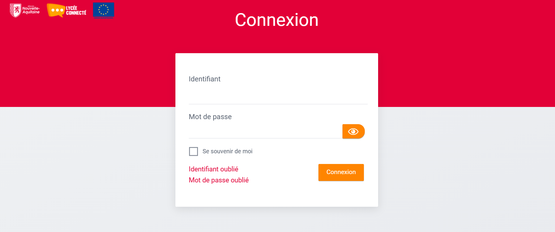Connexion ENT Lycée connecté Connexion ENT Lycée connecté