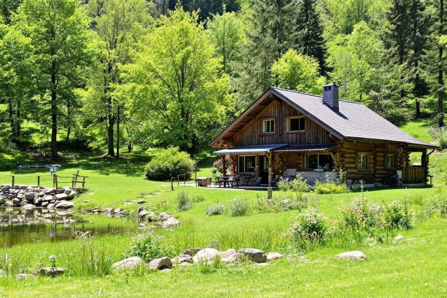 chalet avec étang à vendre dans la somme