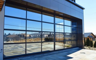 Porte de garage sectionnelle vitrée : double vitrage au meilleur prix