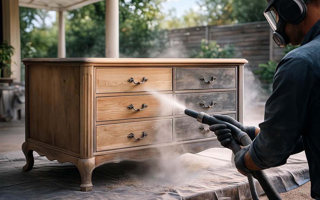 Tarif aérogommage meuble : prix et coûts pour décapage mobilier