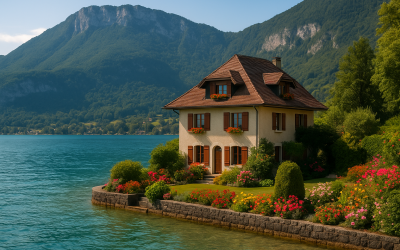 Maisons à vendre avec vue lac à Annecy et rives du lac