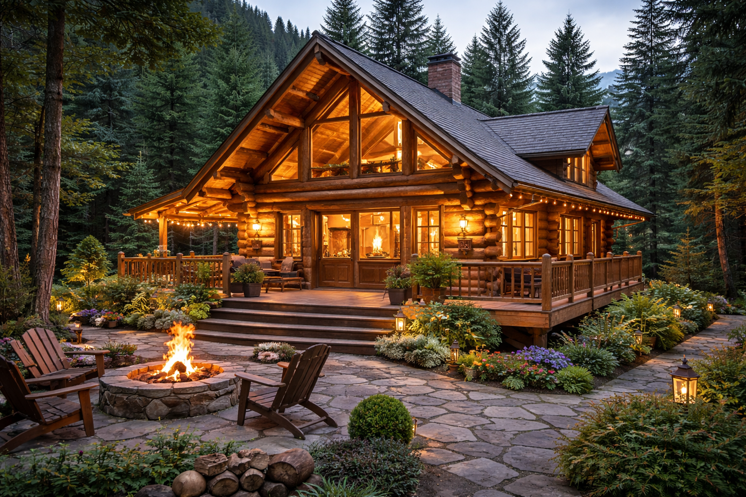 chalet en rondin à vendre