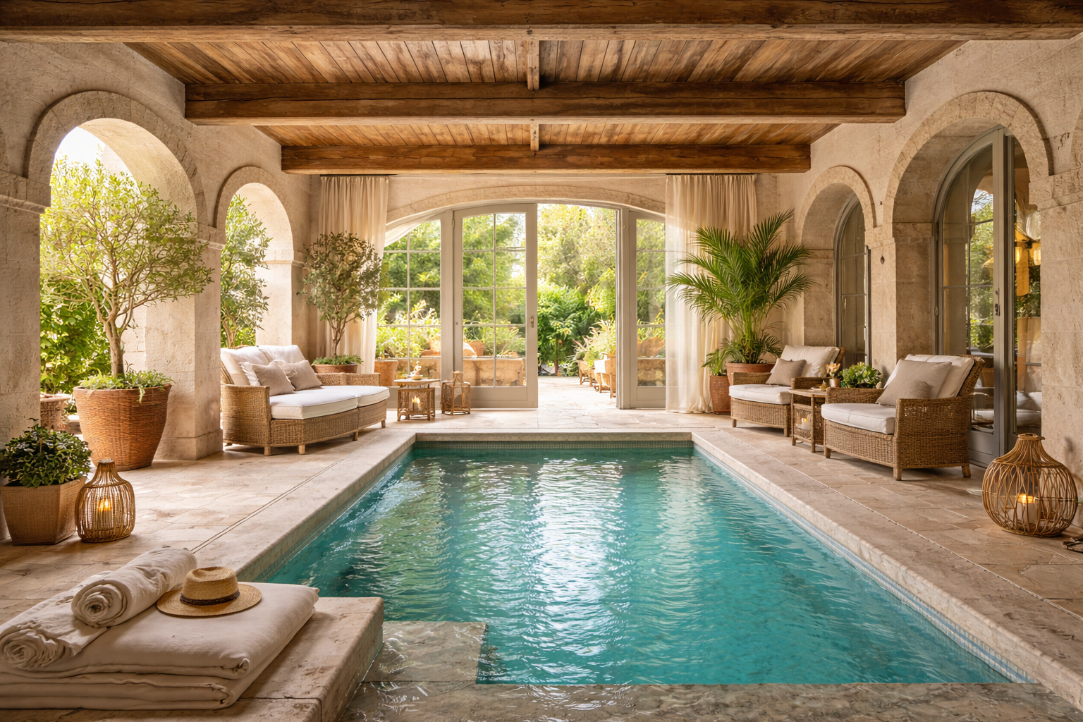 location maison avec piscine intérieure et jacuzzi paca