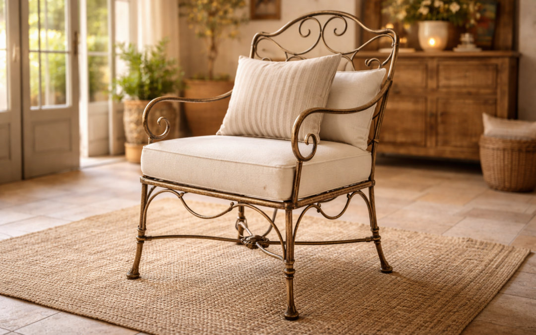 Fauteuil métal vintage d&rsquo;occasion chaise industrielle au meilleur prix