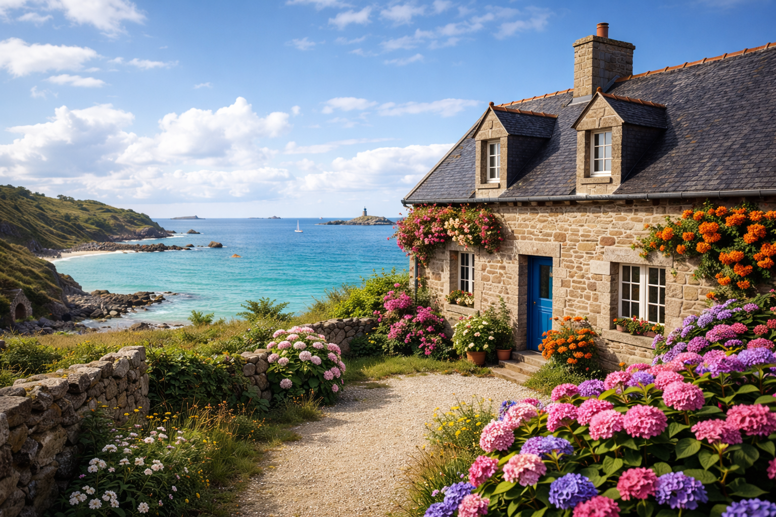 maison de pêcheur à vendre bretagne vue mer
