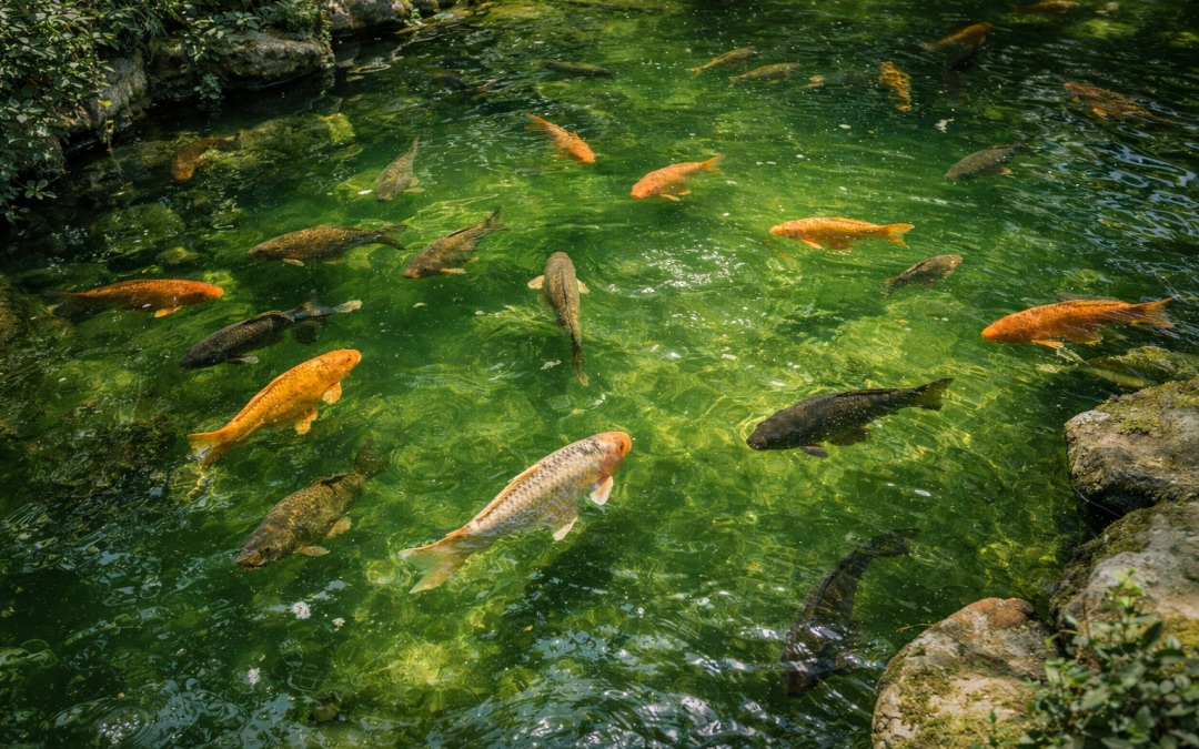 Traiter l&rsquo;eau verte de bassin à poissons avec du bicarbonate de soude : guide et astuces