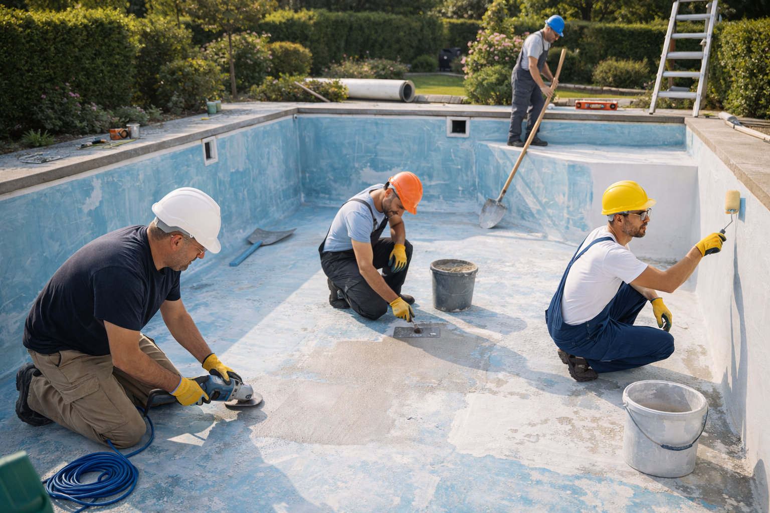 construction de piscine à le rayol-canadel pour hôtels