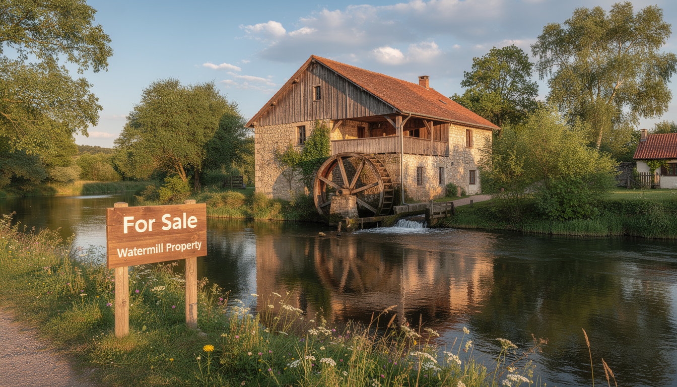Moulin Ă vendre au bord de l’eau : une opportunitĂ© unique Ă ne pas manquer dĂ©couvrez un moulin Ă vendre au bord de l'eau, une opportunitĂ© unique alliant charme authentique et cadre idyllique. ne manquez pas cette occasion rare de devenir propriĂ©taire d'un bien d'exception.