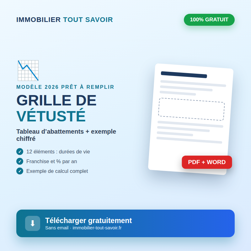 Grille de vétusté location gratuite à télécharger en PDF et Word